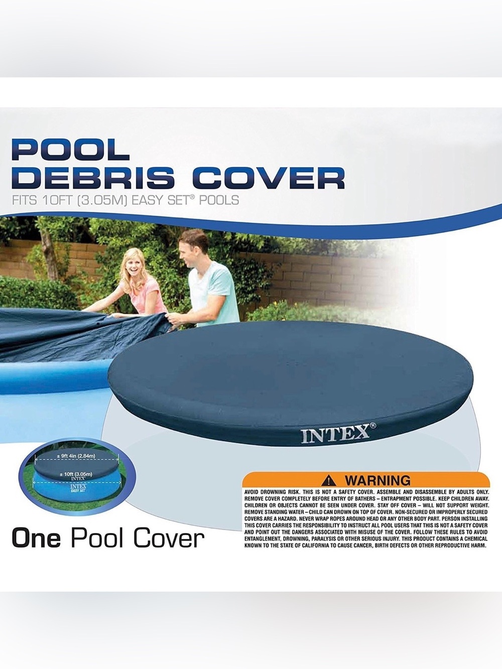 INTEX 10-Foot Round Easy Set Pool Cover by Intex